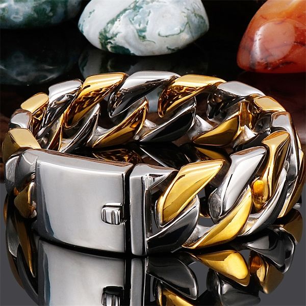 bangle polished stainless steel hand accessories 20mm wide iron mens wrist bracelet luxury never fade gold plated mens jewellery boy 220831, Black
bangle polished stainless steel hand accessories 20mm wide iron mens wrist bracelet luxury never fade gold plated mens jewellery boy 220831, Black