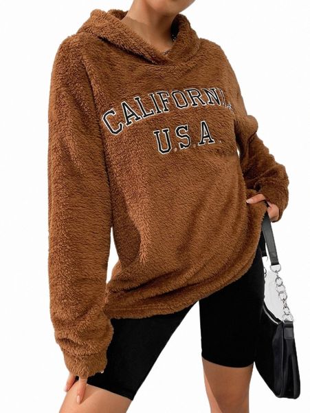 women's hoodies & sweatshirts letter embroidery drop shoulder fleece hoodie a8nk#, Black
women's hoodies & sweatshirts letter embroidery drop shoulder fleece hoodie a8nk#, Black
