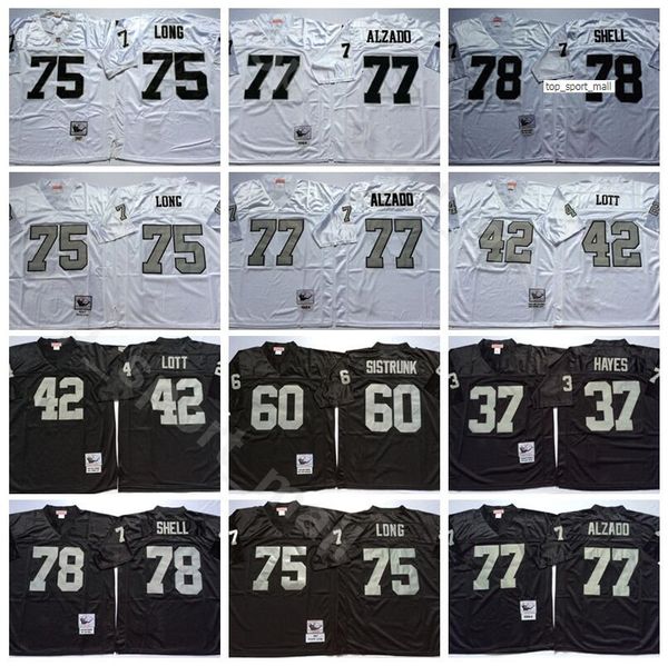 ncaa football 75 howie long jersey 37 lester hayes 42 ronnie lott 77 lyle alzado 78 art shell bo jackson man vintage black white, Black;red
ncaa football 75 howie long jersey 37 lester hayes 42 ronnie lott 77 lyle alzado 78 art shell bo jackson man vintage black white, Black;red