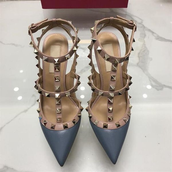 -pointed with studs high heels sandals women studded strappy dress party office wedding shoes1908, Black
-pointed with studs high heels sandals women studded strappy dress party office wedding shoes1908, Black