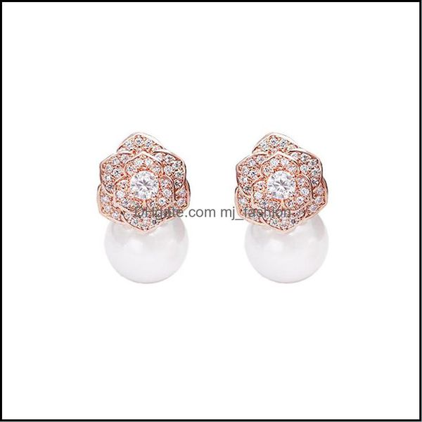 stud lovely diamond zircon camillia flower pearl earrings for woman girls super glittering ins fashion luxury designer 925 sier post dhirz, Golden;silver
stud lovely diamond zircon camillia flower pearl earrings for woman girls super glittering ins fashion luxury designer 925 sier post dhirz, Golden;silver