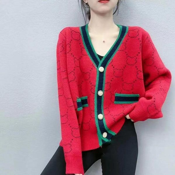women sweater casual knitted v-neck woolen cardigan autumn winter contrast oversized sweaters female long sleeve jumpers, White;black
women sweater casual knitted v-neck woolen cardigan autumn winter contrast oversized sweaters female long sleeve jumpers, White;black