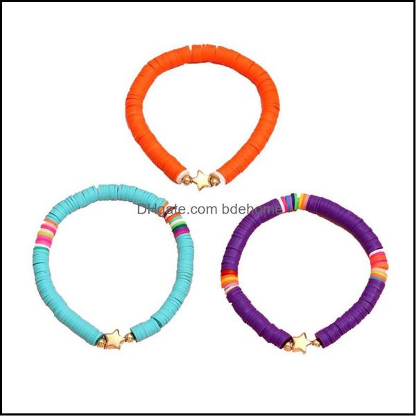 beaded strands 3pcs/set colorf polymer clay bracelet for women bohemian golden beads star charm bracelets female jewelry accessories dh1m5, Black
beaded strands 3pcs/set colorf polymer clay bracelet for women bohemian golden beads star charm bracelets female jewelry accessories dh1m5, Black