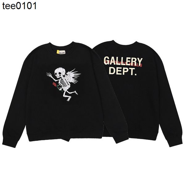gary dept angel skull wings hoodies gilding print men's and women's casual round neck sweater, Black
gary dept angel skull wings hoodies gilding print men's and women's casual round neck sweater, Black