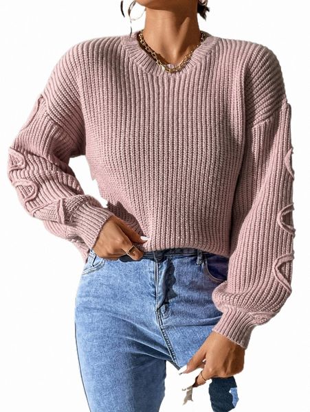 women's sweaters lantern sleeve ribbed knit sweater k4xz#, White;black