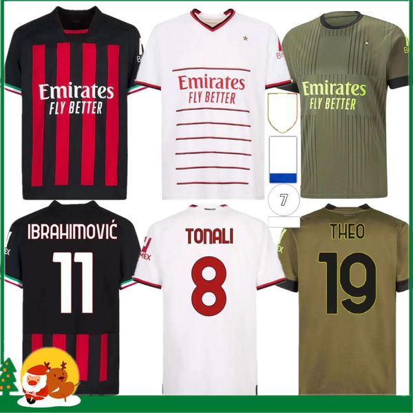 22 23 ibrahimovic ac milans soccer jersey giroud bennacer kessie romagnoli calhanoglu tonali rebic 2022 2023 football shirt maillot kids kit, Black;yellow
22 23 ibrahimovic ac milans soccer jersey giroud bennacer kessie romagnoli calhanoglu tonali rebic 2022 2023 football shirt maillot kids kit, Black;yellow