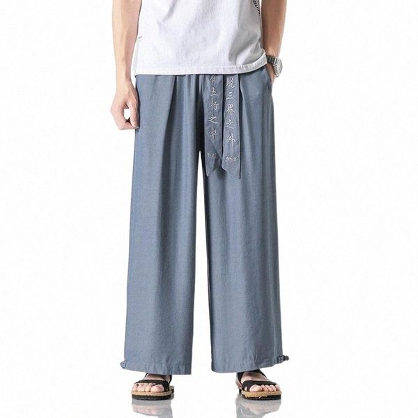 men's pants men's pants chinese style summer thin ice silk embroidery casual wide loose plus size hakama harajuku oversized trouse, Black
men's pants men's pants chinese style summer thin ice silk embroidery casual wide loose plus size hakama harajuku oversized trouse, Black