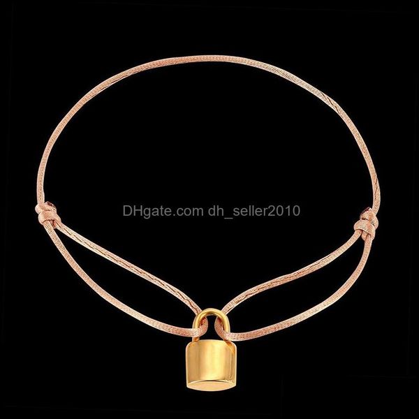 bangle new luxury jewelry love stainless steel bracelet lock buckle ribbon lace up chain mticolor adjustable size 484 drop del dhdhf, Black
bangle new luxury jewelry love stainless steel bracelet lock buckle ribbon lace up chain mticolor adjustable size 484 drop del dhdhf, Black