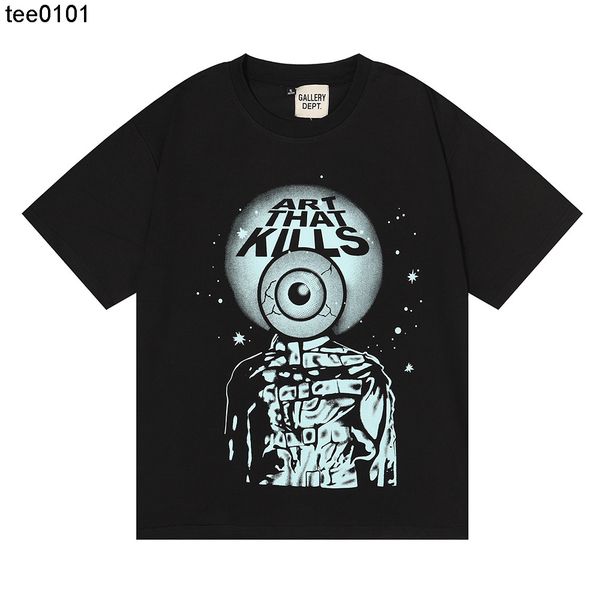 ins fashion tee garydept art that kills alien eye print men's casual short sleeve, White;black
ins fashion tee garydept art that kills alien eye print men's casual short sleeve, White;black