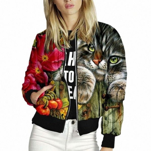 women's jackets women's jackets women retro cute cat printed ladies zipper up bomber outwear autumn long sleeve short thin slim ca, Black;brown
women's jackets women's jackets women retro cute cat printed ladies zipper up bomber outwear autumn long sleeve short thin slim ca, Black;brown
