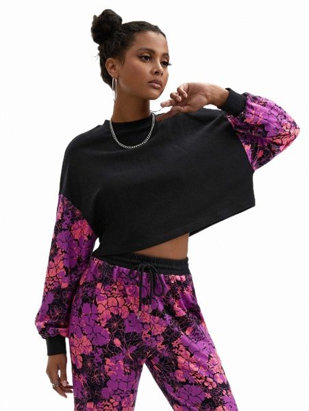 women's hoodies & sweatshirts x swinging 60's graphic print mock neck crop sweatshirt p4vv#, Black
women's hoodies & sweatshirts x swinging 60's graphic print mock neck crop sweatshirt p4vv#, Black