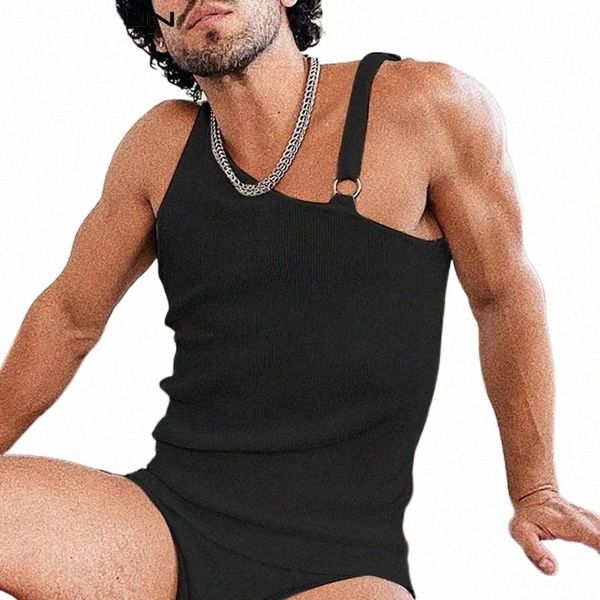 men' tank men' tank men solid color streetwear sleeveless irregular straps vests 2022 skinny breathable clothing -5xl incerun, White;black
men' tank men' tank men solid color streetwear sleeveless irregular straps vests 2022 skinny breathable clothing -5xl incerun, White;black