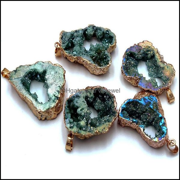 pendant necklaces natural agate geode rough slices electroplating gold edging necklace colorf irregar crystal cluster diy ne vipjewel dhkjm, Silver
pendant necklaces natural agate geode rough slices electroplating gold edging necklace colorf irregar crystal cluster diy ne vipjewel dhkjm, Silver