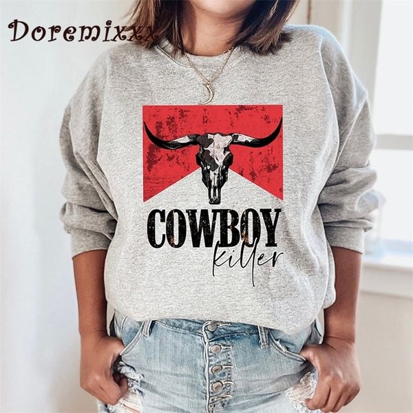 women's hoodies sweatshirts cowboy killer woman fashion o neck longsleeve hooded sweatshirt brand hoody casual pullover 220831, Black
women's hoodies sweatshirts cowboy killer woman fashion o neck longsleeve hooded sweatshirt brand hoody casual pullover 220831, Black