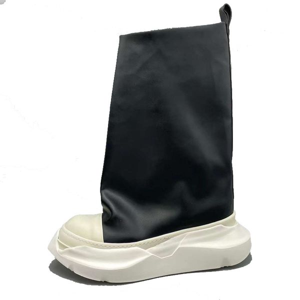 thick sole women mid calf boots genuine leather platform shoes woman big size winter boots e50, Black
thick sole women mid calf boots genuine leather platform shoes woman big size winter boots e50, Black