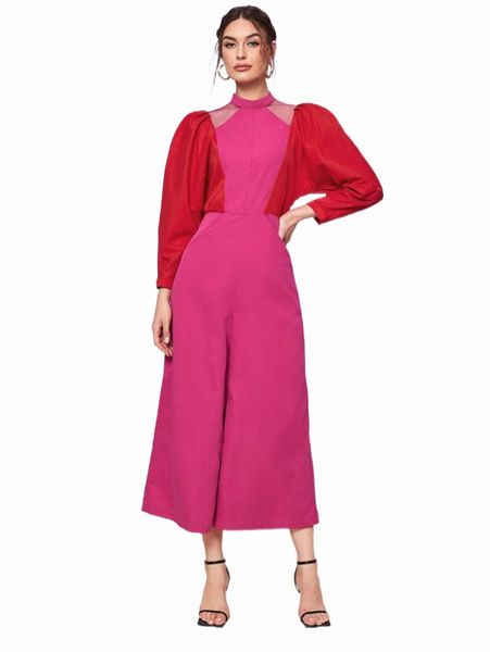 women's jumpsuits & rompers x ttadahh two tone mesh insert batwing sleeve mock neck wide leg jumpsuit u99w#, Black;white
women's jumpsuits & rompers x ttadahh two tone mesh insert batwing sleeve mock neck wide leg jumpsuit u99w#, Black;white