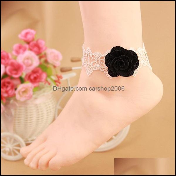 anklets classic foot ornaments lace womens anklet rose korean beach accessories white black female ring wholesale 661 t2 drop de dhx2y, Red;blue
anklets classic foot ornaments lace womens anklet rose korean beach accessories white black female ring wholesale 661 t2 drop de dhx2y, Red;blue