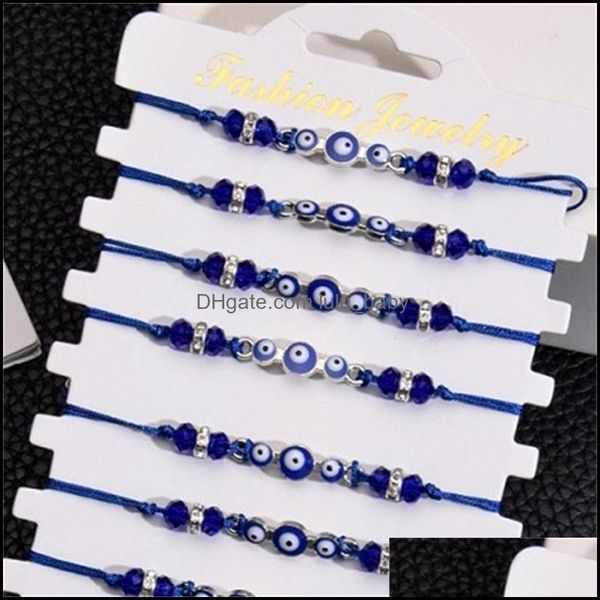 charm bracelets couples women 12pcs/sets blue turkish evil eye charms bracelets crystal bead adjustable rope chain anklets c lulubaby dhj9i, Golden;silver
charm bracelets couples women 12pcs/sets blue turkish evil eye charms bracelets crystal bead adjustable rope chain anklets c lulubaby dhj9i, Golden;silver