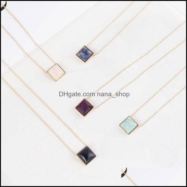 pendant necklaces fashion square amethyst blue pink quartz turquoise necklace natural stone brand gold plated necklaces for women jew dhjv8, Silver
pendant necklaces fashion square amethyst blue pink quartz turquoise necklace natural stone brand gold plated necklaces for women jew dhjv8, Silver
