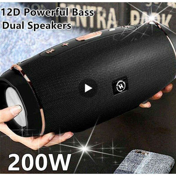Image of Portable Speakers Portable Radio Powerful Subwoofer FM Wireless Caixa De Som Bluetooth Speaker Music Sound Box Blutooth For Large High Power Bass T220906