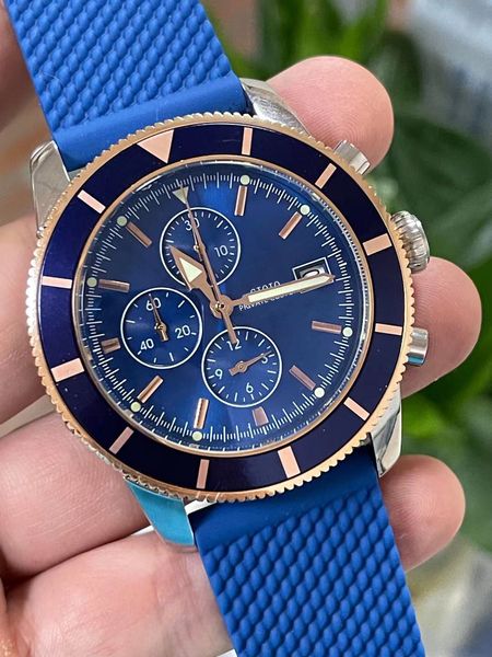 mens quartz chronograph watch black blue rubber rose gold90740546014510210748, Slivery;brown
mens quartz chronograph watch black blue rubber rose gold90740546014510210748, Slivery;brown