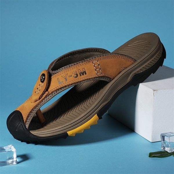 slippers cow leather shoes men sandals s flip flops casual classic massage beach antislip summer 220831, Black
slippers cow leather shoes men sandals s flip flops casual classic massage beach antislip summer 220831, Black