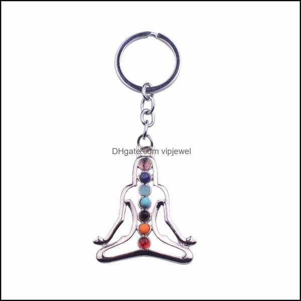 key rings 12pc/set 7 chakra yoga stone keychain mticolor natural beads healing crystal key chain for women reiki spiritual sleutelhan dhecl, Slivery;golden
key rings 12pc/set 7 chakra yoga stone keychain mticolor natural beads healing crystal key chain for women reiki spiritual sleutelhan dhecl, Slivery;golden