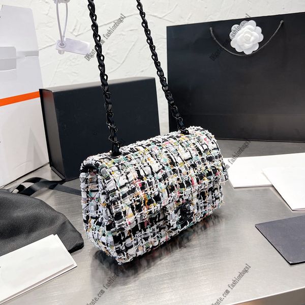 f/w women tweed luxury designer shoulder bag fashion quilted colorblock pattern large capacity black chain crossbody trend handbag coin purs
f/w women tweed luxury designer shoulder bag fashion quilted colorblock pattern large capacity black chain crossbody trend handbag coin purs