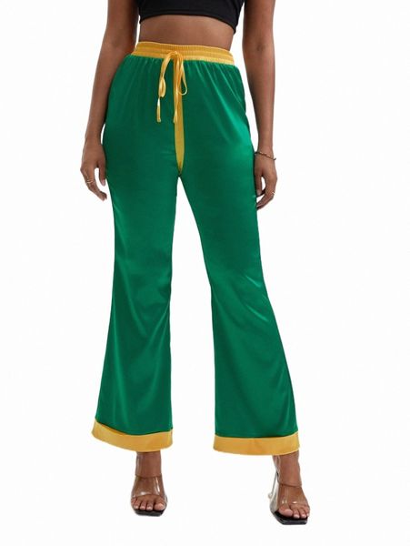 women's pants & capris x soboss brand contrast trim flare leg satin pants v2ol#, Black;white
women's pants & capris x soboss brand contrast trim flare leg satin pants v2ol#, Black;white