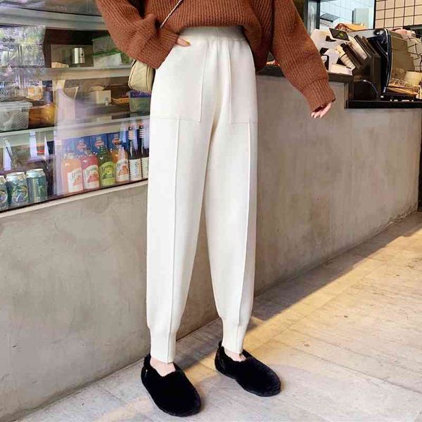 women's shorts autumn and winter high waist loose knit harun pants casual small legs thick thin radish jzbi, White;black
women's shorts autumn and winter high waist loose knit harun pants casual small legs thick thin radish jzbi, White;black