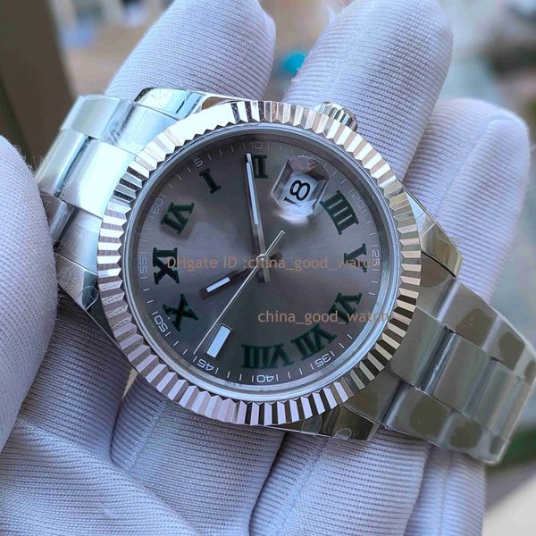 41mm mens watches roman wimbledon automatic movement super bp factory watch date jubilee bracelet 126334 men 126300 just luminous sapphire w, Slivery;brown
41mm mens watches roman wimbledon automatic movement super bp factory watch date jubilee bracelet 126334 men 126300 just luminous sapphire w, Slivery;brown