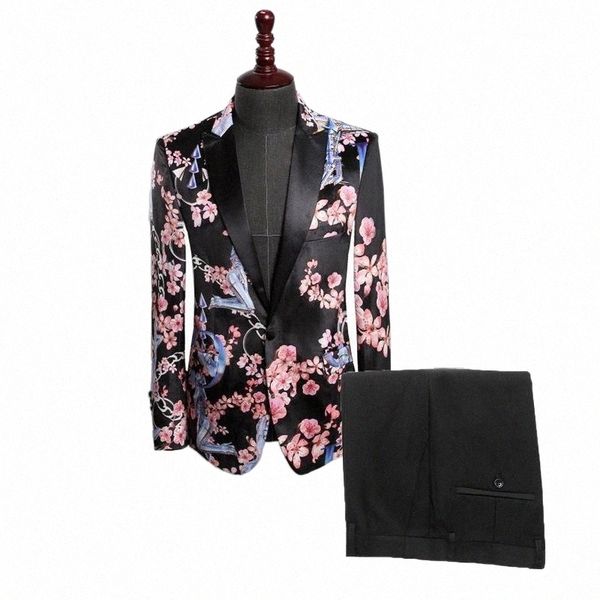 men's suits & blazers arrival 2021 mens retro floral print artistic slim fit blazer 2 pieces fashion male casual suit jacket singer sta, White;black
men's suits & blazers arrival 2021 mens retro floral print artistic slim fit blazer 2 pieces fashion male casual suit jacket singer sta, White;black
