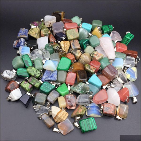 charms irregar chakra stone charms pendant reiki healing crystal charm hangings fashion necklace jewelry making wholesale drop delive dhvms, Bronze;silver
charms irregar chakra stone charms pendant reiki healing crystal charm hangings fashion necklace jewelry making wholesale drop delive dhvms, Bronze;silver