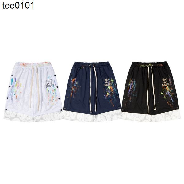 galery dept summer shorts hand-painted graffiti splash ink high street men's and women's loose casual five point shorts, White;black
galery dept summer shorts hand-painted graffiti splash ink high street men's and women's loose casual five point shorts, White;black