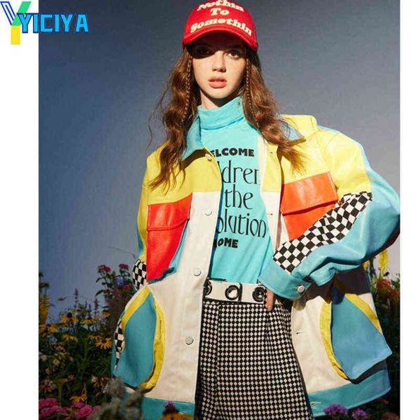 women's jackets yiciya bomber woman varsity pu leather jacket racing oversize baseball motorcycle jacket big pocket women's winter, Black;brown
women's jackets yiciya bomber woman varsity pu leather jacket racing oversize baseball motorcycle jacket big pocket women's winter, Black;brown