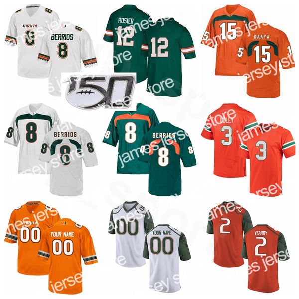 american college football wear men kids ncaa college miami hurricanes 8 braxton berrios jersey football 12 malik rosier brad kaaya stacy col, Black
american college football wear men kids ncaa college miami hurricanes 8 braxton berrios jersey football 12 malik rosier brad kaaya stacy col, Black