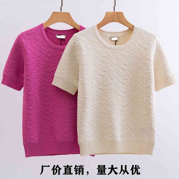women's sweaters ff family spring concave convex letter jacquard knitted t-shirt short sleeve women's round neck slim bottomed shi, White;black
women's sweaters ff family spring concave convex letter jacquard knitted t-shirt short sleeve women's round neck slim bottomed shi, White;black