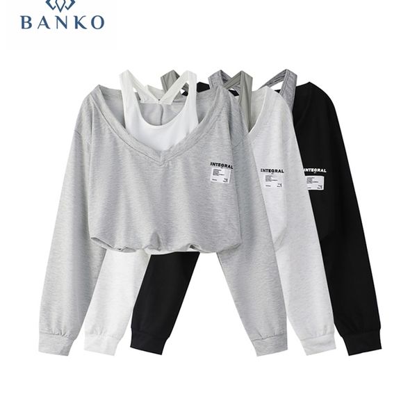 womens hoodies sweatshirts korean fashion women fake two pieces strapless crop preppy style blouse harajuku hoodie loose casual pullovers st, Black
womens hoodies sweatshirts korean fashion women fake two pieces strapless crop preppy style blouse harajuku hoodie loose casual pullovers st, Black