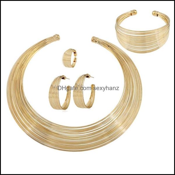 wedding jewelry sets fashion dubai gold plated nigerian wedding african beads opened cuff necklace bangle earrings ring part sexyhanz dhaaf, Slivery;golden
wedding jewelry sets fashion dubai gold plated nigerian wedding african beads opened cuff necklace bangle earrings ring part sexyhanz dhaaf, Slivery;golden