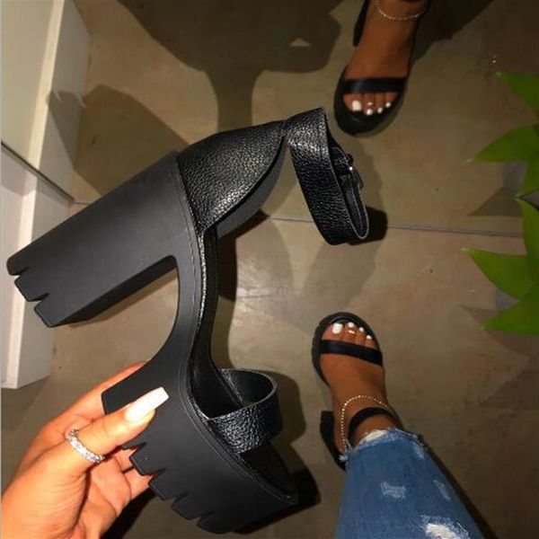 sandals shoes fashion club pvc female high heels women open toe clear platform transparent party comfort holiday198u, Black
sandals shoes fashion club pvc female high heels women open toe clear platform transparent party comfort holiday198u, Black
