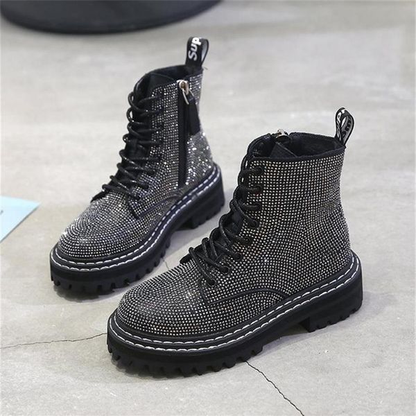 winter women pumps dress martin boots platform fashion rhinestone lace up round toe mid heels snow botas women shoes 200916335i272u, Black
winter women pumps dress martin boots platform fashion rhinestone lace up round toe mid heels snow botas women shoes 200916335i272u, Black