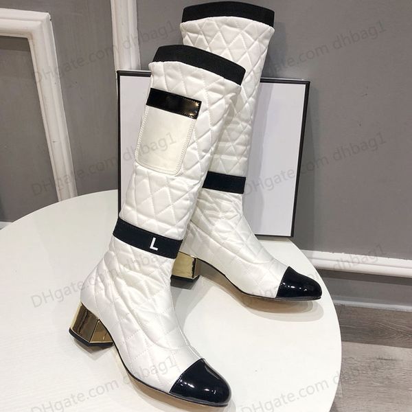 elastic silk matelasse womens knee high boots chunky heel 5cm slip on tube height 36cm famous designer fashion snow boot luxury brands frenc, Black
elastic silk matelasse womens knee high boots chunky heel 5cm slip on tube height 36cm famous designer fashion snow boot luxury brands frenc, Black