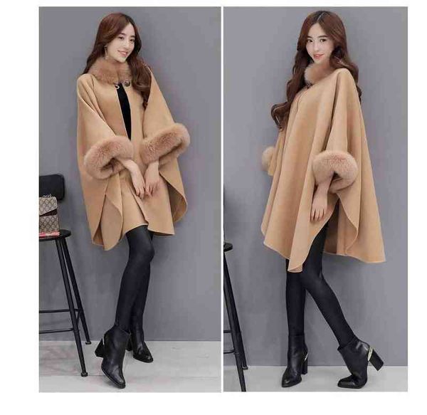 women's cape ponchos and capes women 2022 christmas fashion flare sleeve faux fur collar winter wool cloak cape coat poncho long overco, Black
women's cape ponchos and capes women 2022 christmas fashion flare sleeve faux fur collar winter wool cloak cape coat poncho long overco, Black