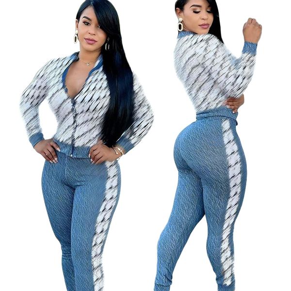 2022 new splicing letter print tracksuits for women long sleeve cardigan zipper and casual slim pants 2 piece sets j2734, Gray
2022 new splicing letter print tracksuits for women long sleeve cardigan zipper and casual slim pants 2 piece sets j2734, Gray