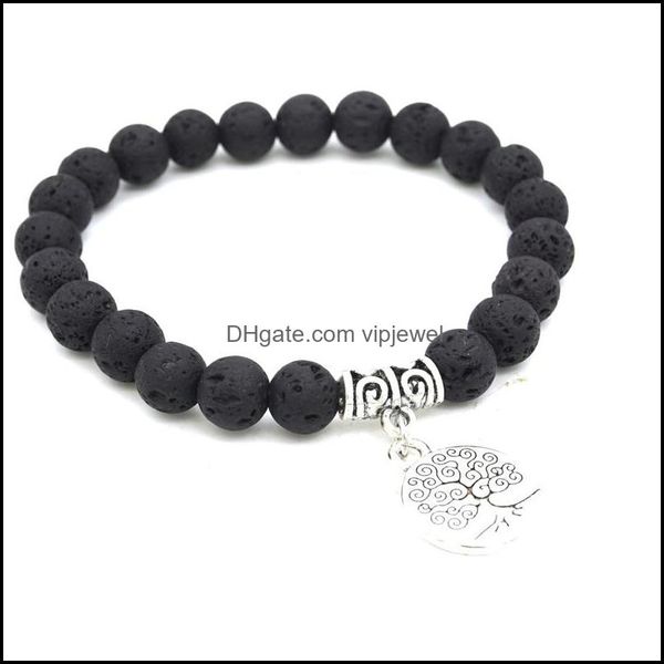 charm bracelets tree of life charms 8mm black lava stone beaded bracelet essential oil diffuser volcanic rock hand strin dhseller2010 dhdwd, Golden;silver
charm bracelets tree of life charms 8mm black lava stone beaded bracelet essential oil diffuser volcanic rock hand strin dhseller2010 dhdwd, Golden;silver