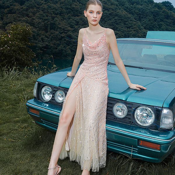 casual dresses designer designer brand shining gradient sequins back hollow suspender chen new light luxury dress women xgkc, Black;gray
casual dresses designer designer brand shining gradient sequins back hollow suspender chen new light luxury dress women xgkc, Black;gray