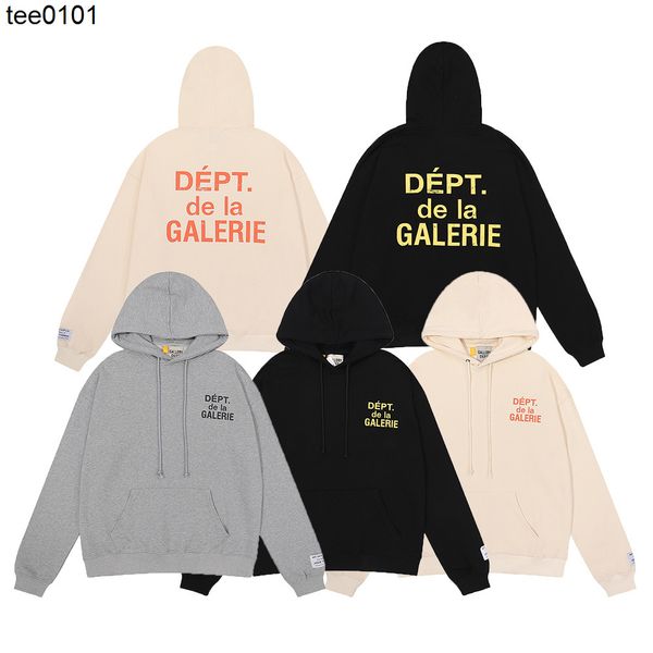 2022 american hoodies brand galery dept split print hip hop men's and women's casual hoodie, Black
2022 american hoodies brand galery dept split print hip hop men's and women's casual hoodie, Black