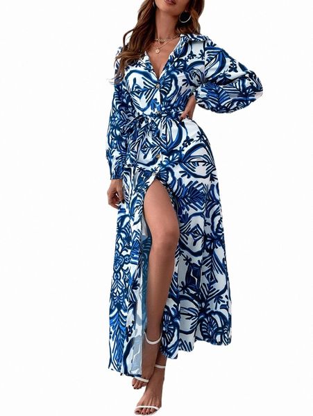 casual dresses allover print bishop sleeve split thigh belted shirt dress q4g9#, Black;gray
casual dresses allover print bishop sleeve split thigh belted shirt dress q4g9#, Black;gray