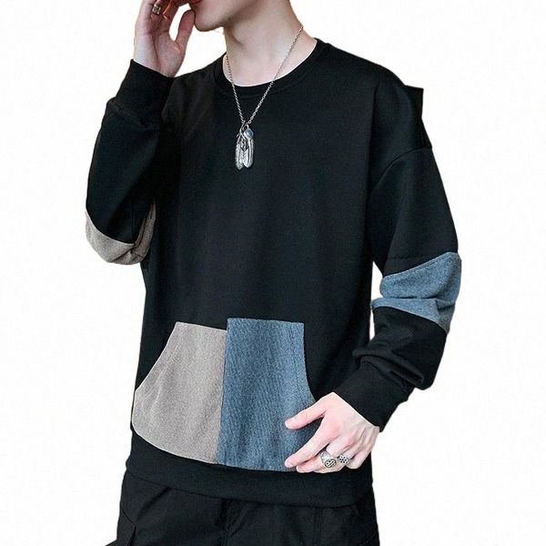 men's sweaters men's sweaters fashion patchwork pullover cotton o-neck loose luxury black clothing spring and autumn street casual, White;black
men's sweaters men's sweaters fashion patchwork pullover cotton o-neck loose luxury black clothing spring and autumn street casual, White;black