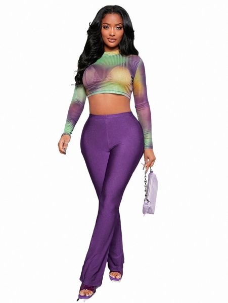 two piece dress sxy colorblock mock neck crop mesh & flare leg pants without bra o4qv#, White
two piece dress sxy colorblock mock neck crop mesh & flare leg pants without bra o4qv#, White